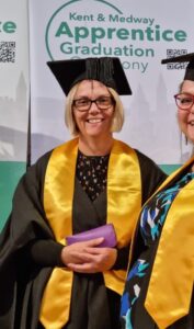 lisa handley Photograph of Lisa, Occupational Therapy Apprentice, at the Apprentice Graduation Ceremony